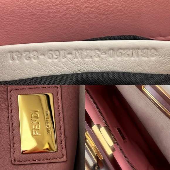 FENDI Vitello Seta Shiny Nappa Medium Peekaboo I - Picture 10 of 12